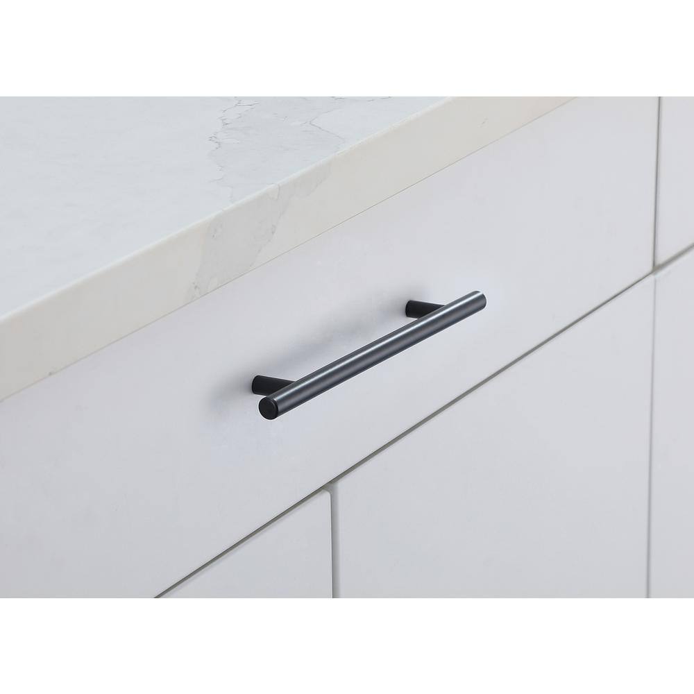 Alt View 1. Elegant Decor - Quinn 6-5/16" Center to Center Matte Black Bar Pull Multipack (set of 10) - Matte Black.