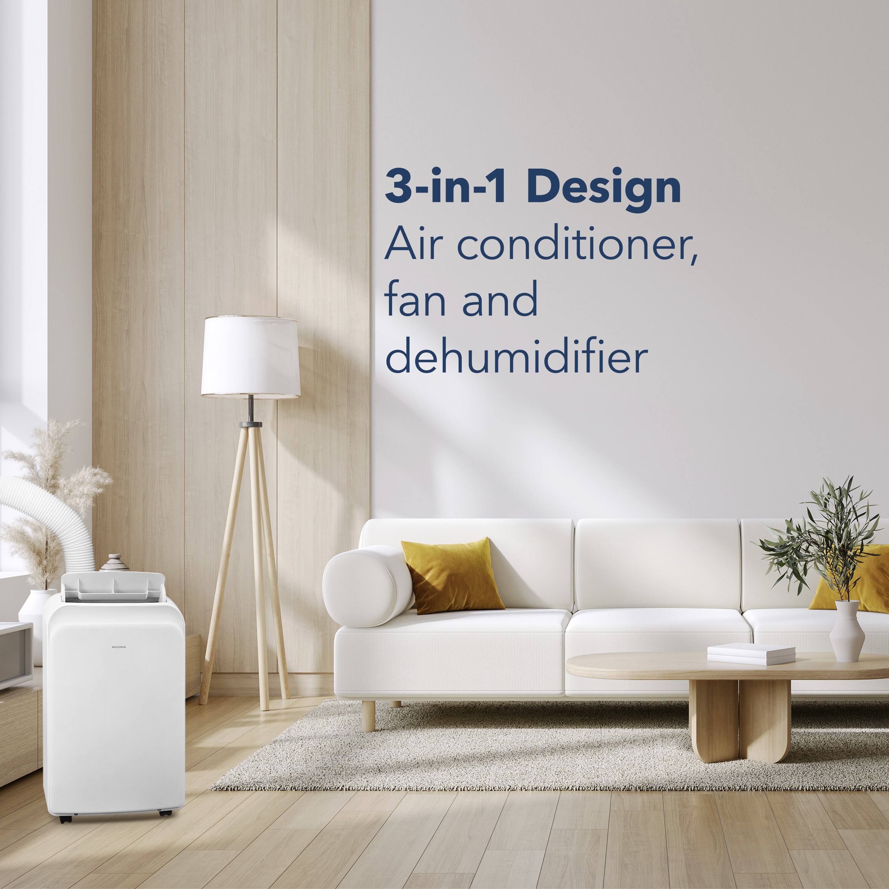 3-in-1 Design: Air conditioner, fan and dehumidifier