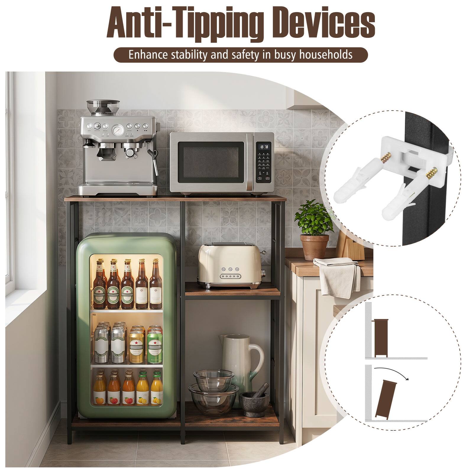 Anti-Tipping Devices Enhance stability and safety in busy households
