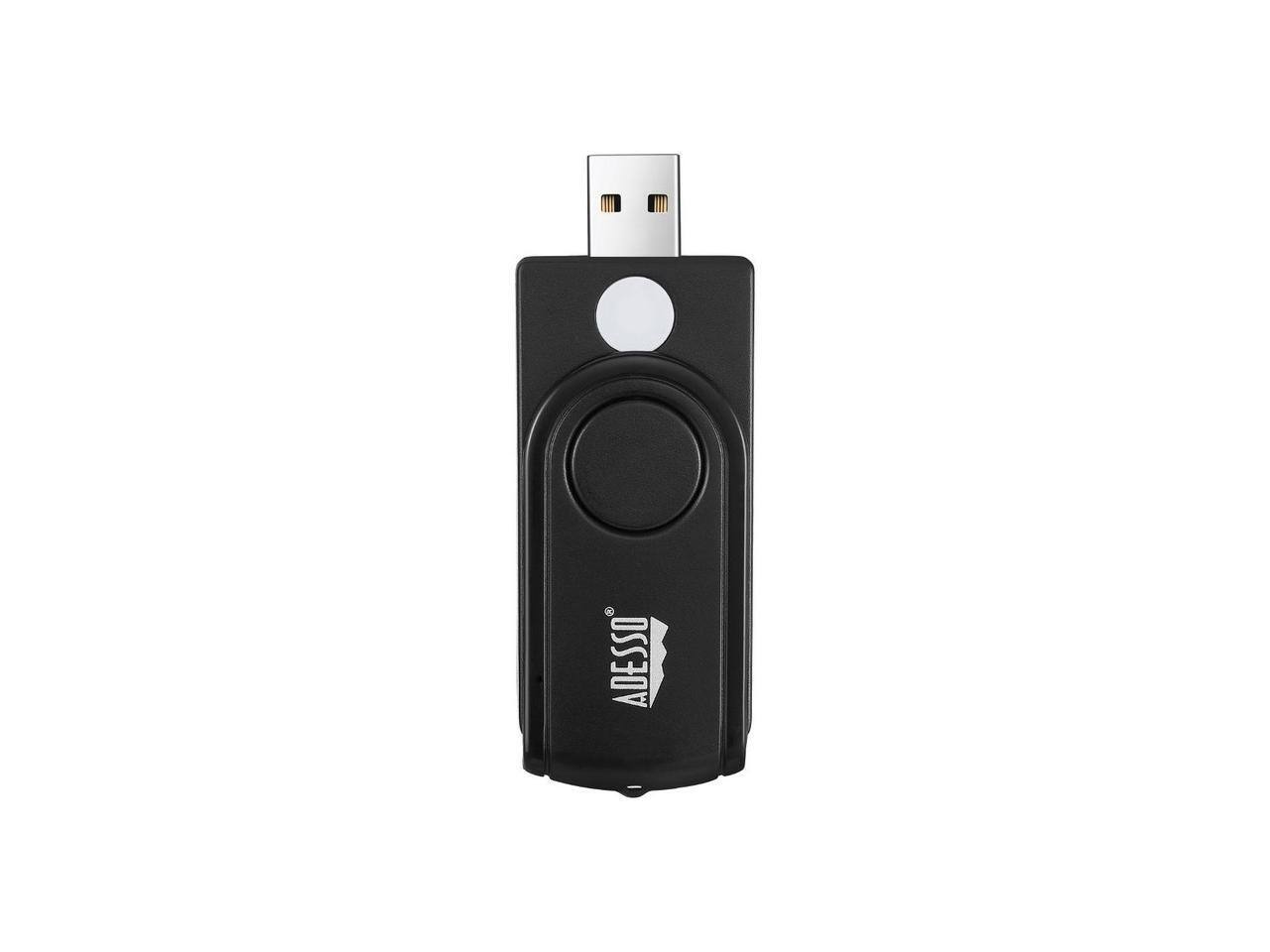 Alt View 7. Adesso - Adesso SCR-200 Smart Card Reader SCR200 - false.