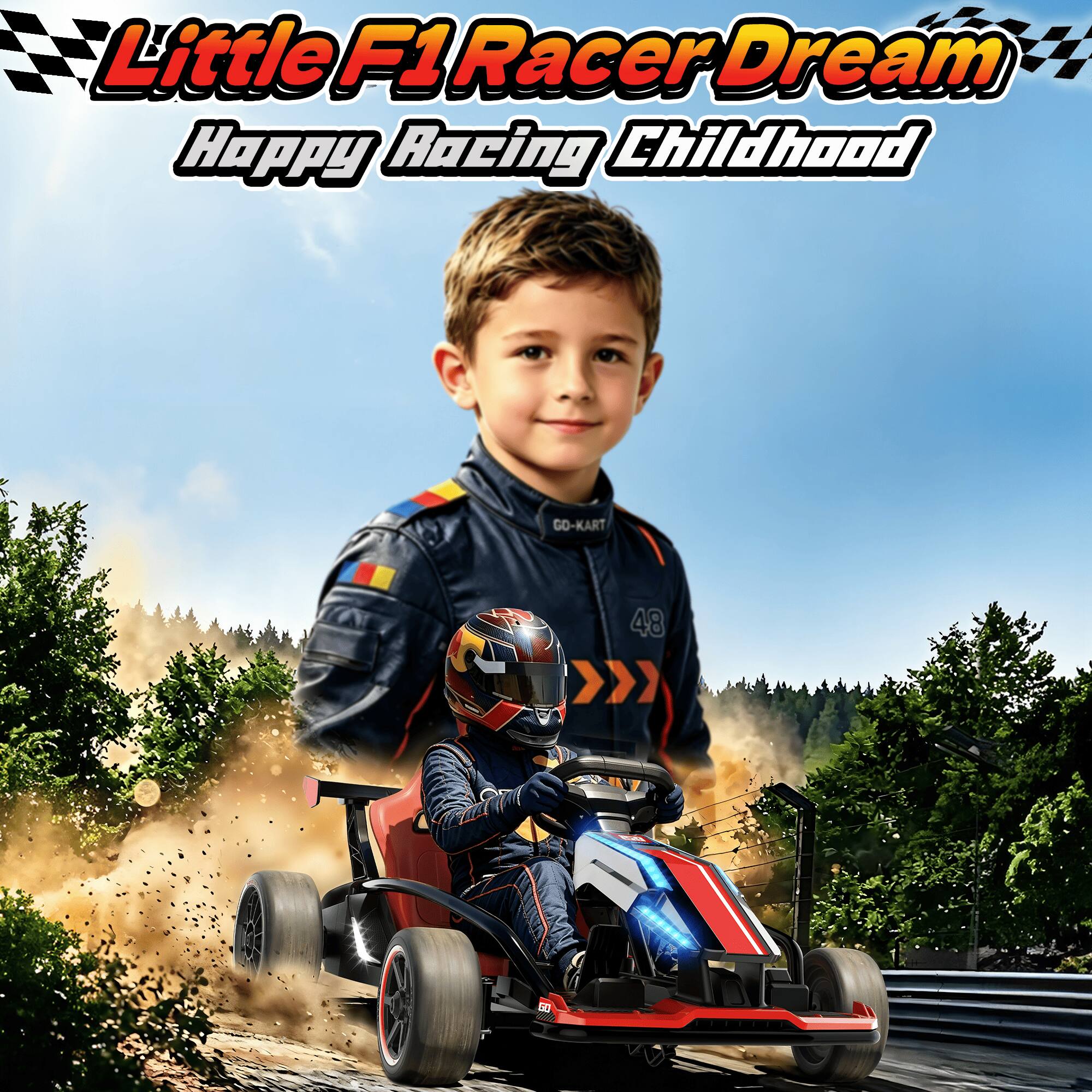 Little F1 Racer Dream  
Happy Racing Childhood  

GO-KART  
48