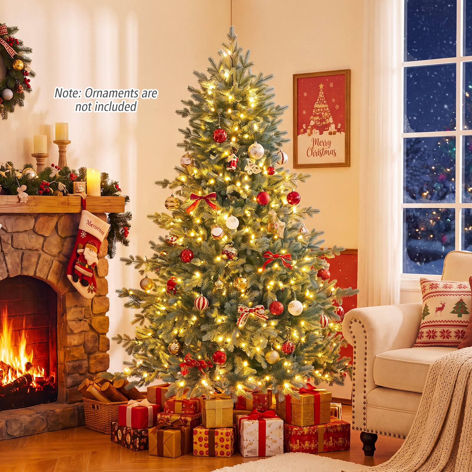 Note: Ornaments are not included

Merry Christmas