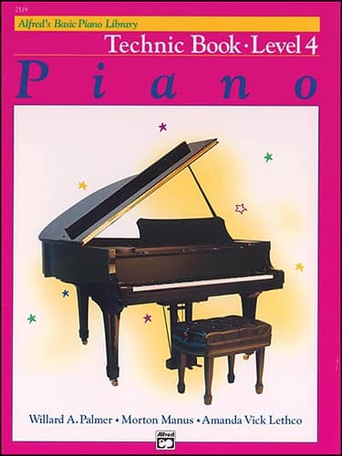 Front Standard. Alfred - Basic Piano Course Technic Book 4 Instructional Book.