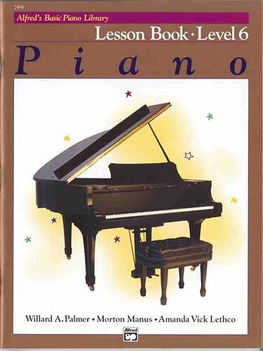 Front Standard. Alfred - Basic Piano Course Lesson Book 6 Instructional Book.