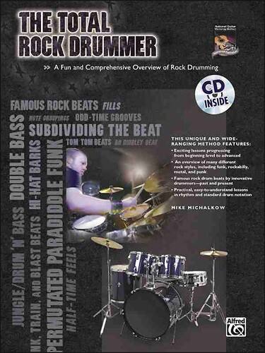 Front Standard. Alfred - The Total Rock Drummer Instructional Book and CD.