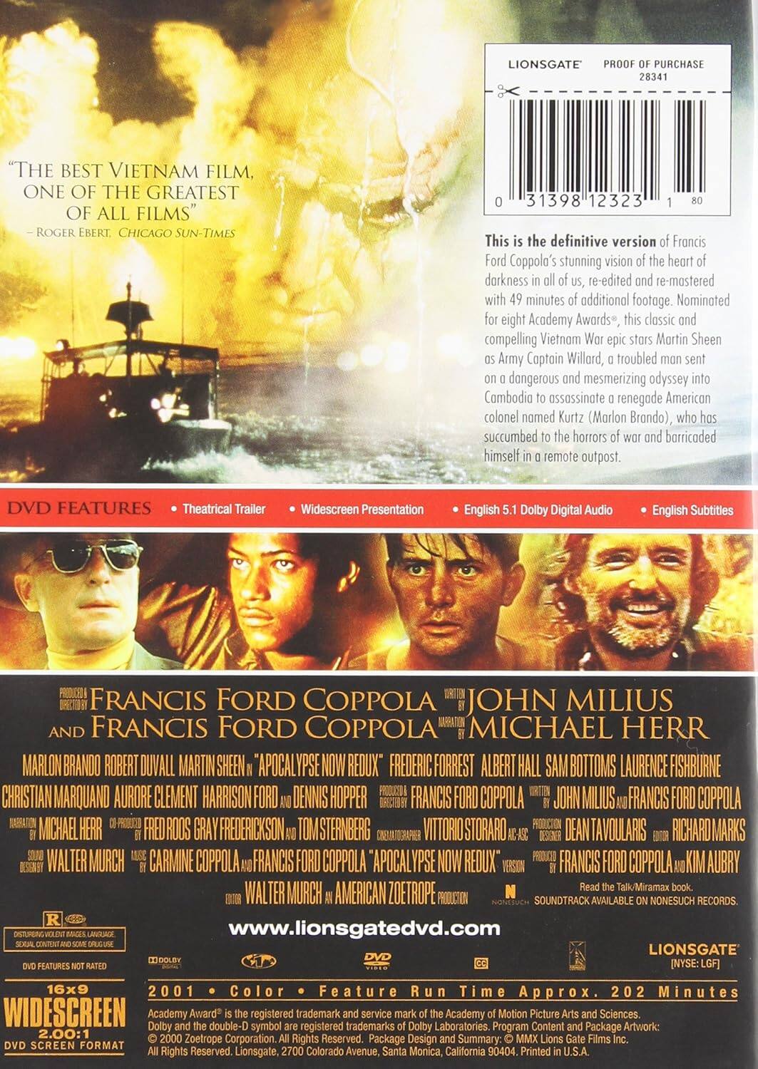 Alt View 1. Apocalypse Now (DVD).