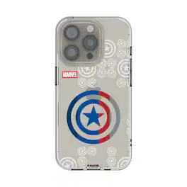 Keyscaper - Marvel Sigil Clear Phone Case - Apple iPhone 15 - Captain America