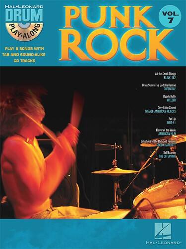 Front Standard. Hal Leonard - Punk Rock Drum Play-Along Volume 7 Instructional Book and CD.