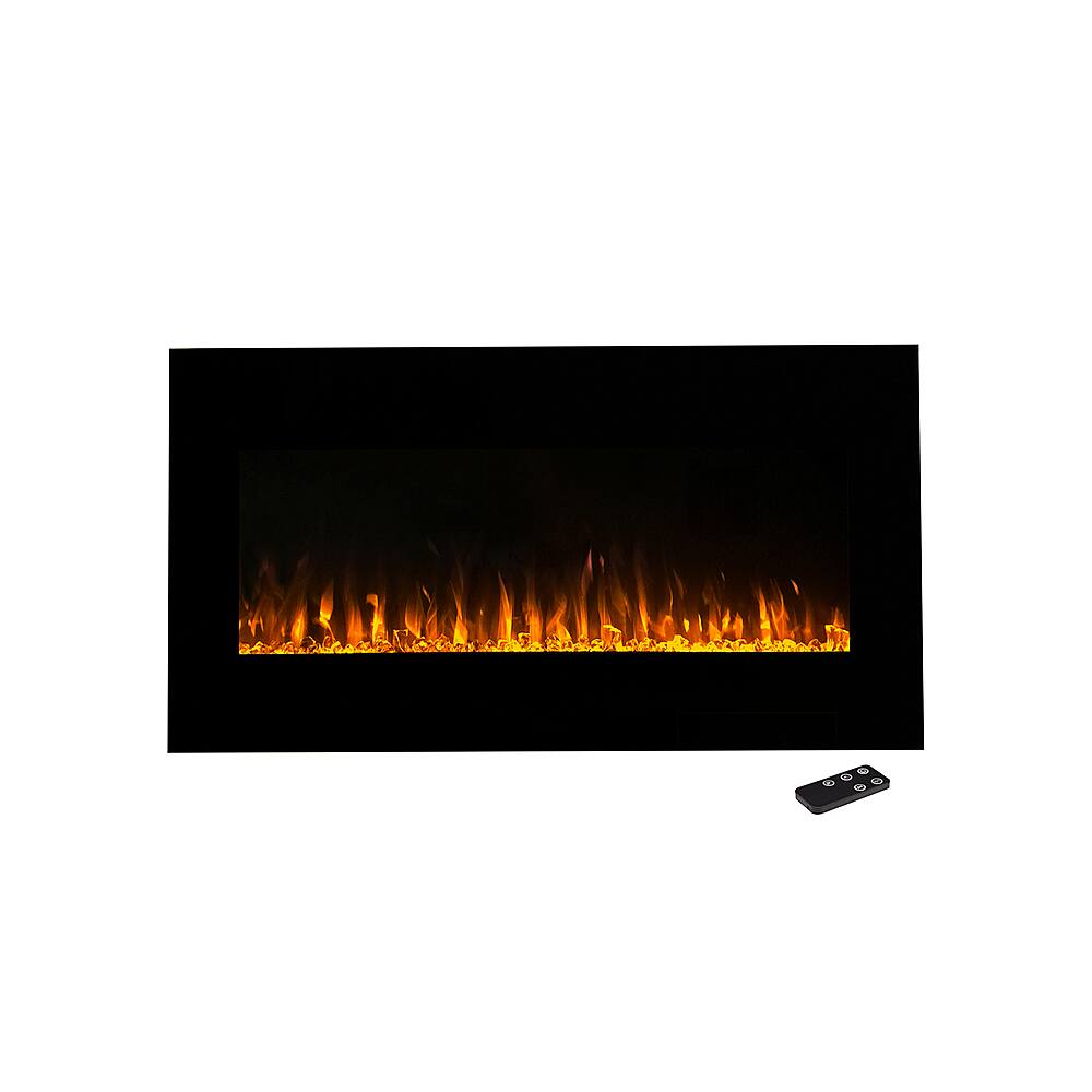 Customer Reviews Northwest 36Inch Electric Fireplace Wall Mounted LED Fire and Ice Flame