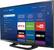 Left. Unbranded - 32" Class (31.5" Diag.) - LED - 1080p - Smart - HDTV Roku TV - Black.