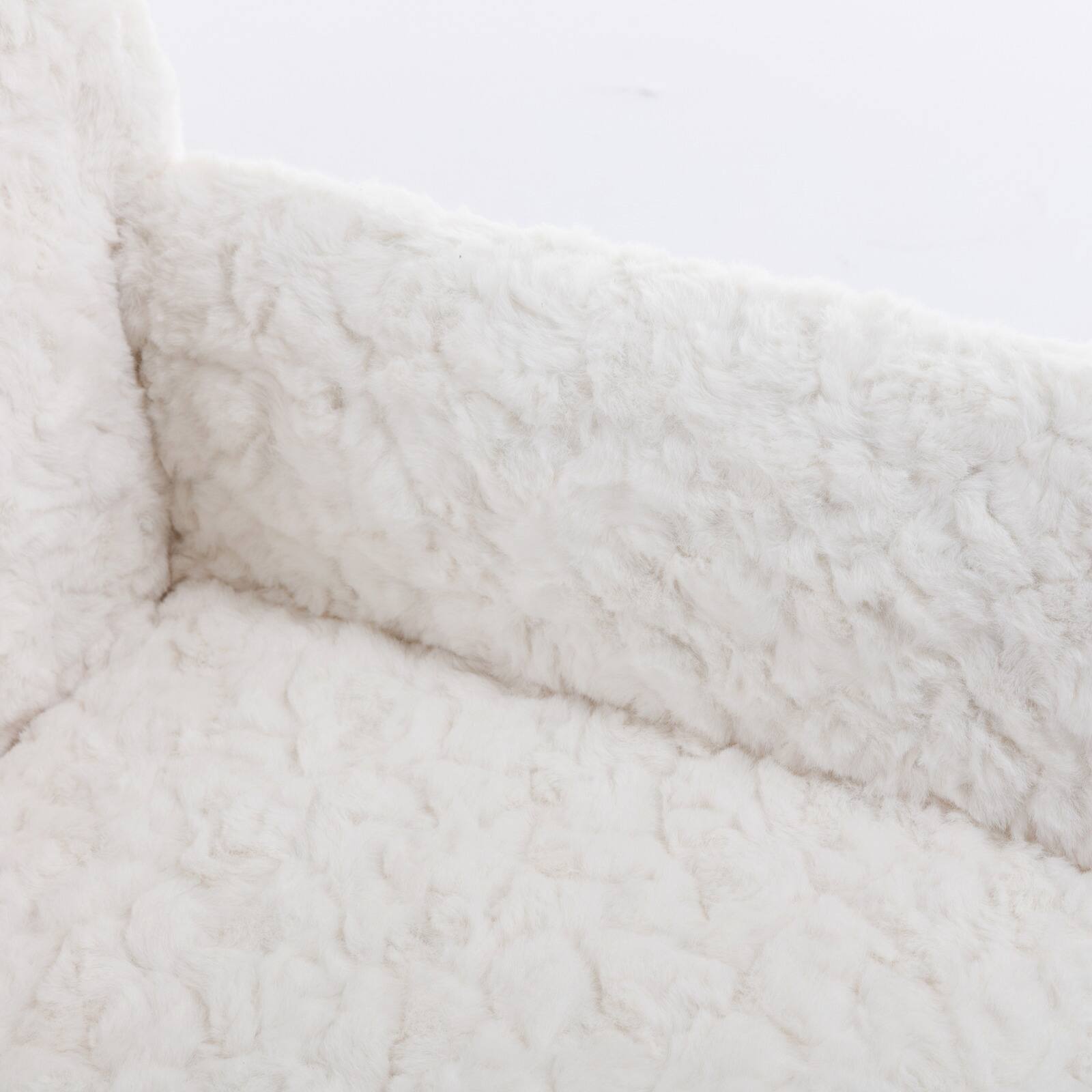 Back. Spaco - Spaco Furniture Office Chair, Vanity Chair with Golden Metal Base, Adjustable Desk Chair Swivel Office Chair - Beige.