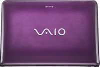 Front Standard. Sony - VAIO Laptop / Intel® Core™ i3 Processor / 14" Display / 4GB Memory / 500GB Hard Drive - Violet.