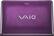 Front Standard. Sony - VAIO Laptop / Intel® Core™ i3 Processor / 14" Display / 4GB Memory / 500GB Hard Drive - Violet.