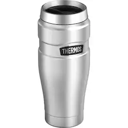 Thermos - 16 oz. Stainless King Vacuum Insulated Travel Mug - Matte - Silver