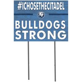 Jardine - Citadel Bulldogs 18" x 24" Yard Sign - Light Blue