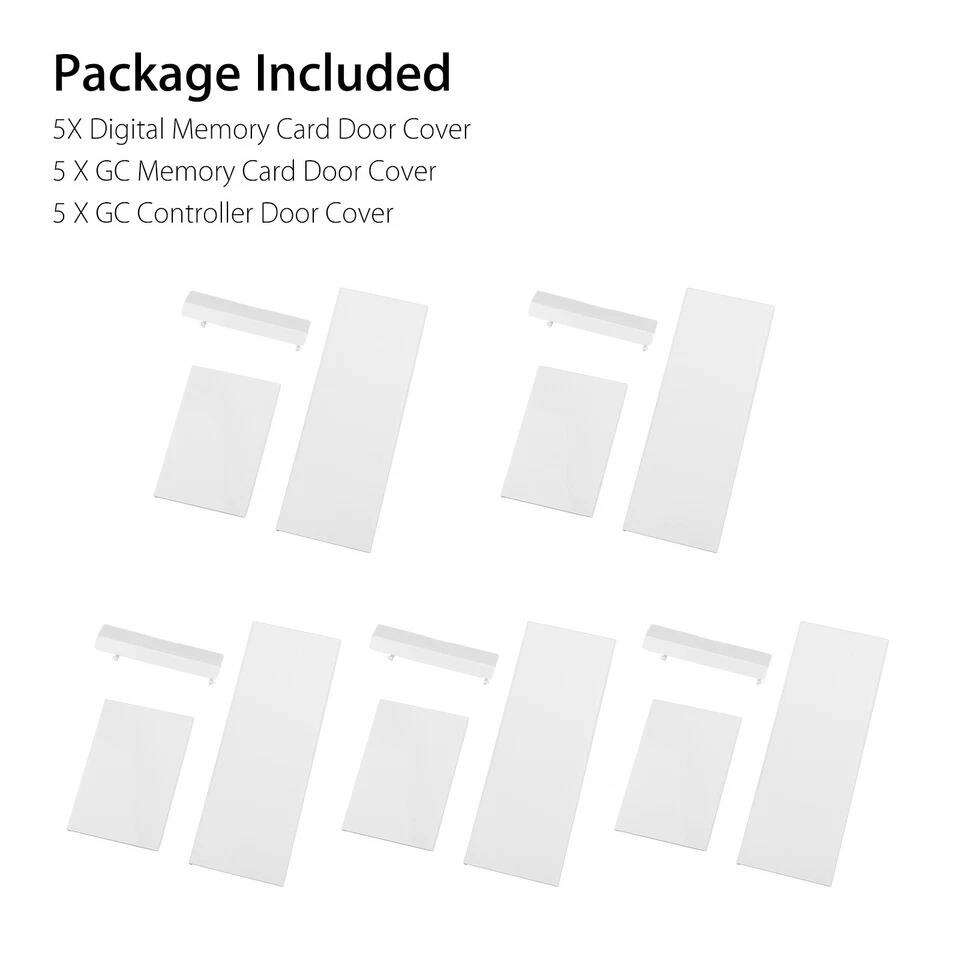 Package Included

5X Digital Memory Card Door Cover  
5X GC Memory Card Door Cover  
5X GC Controller Door Cover