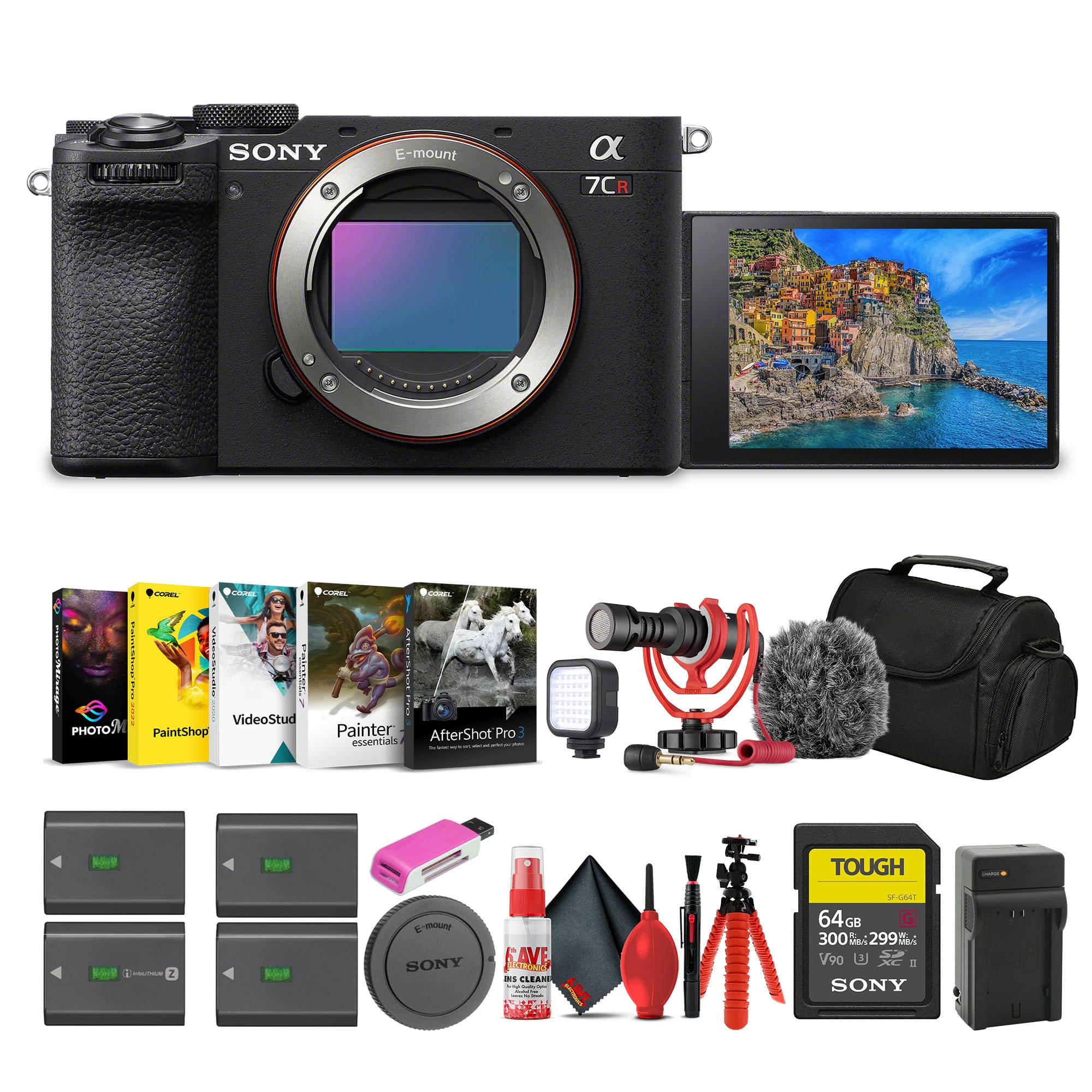 Sony - Alpha 7CR Mirrorless Full-Frame Interchangeable Lens Hybrid Camera Bundle