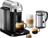 Front Zoom. Nespresso - Vertuoline Espresso Maker with Aeroccino+ Milk Device - Chrome.