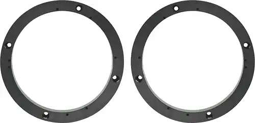 Front. Metra - Speaker Bracket for Select 1960-2023 Chevrolet Honda Nissan Subaru GMC Hyundai - Black.