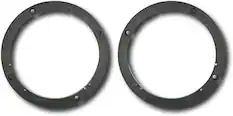 Front. Metra - 1/2" Vehicle Speaker Spacers (2-Pack) - Black.