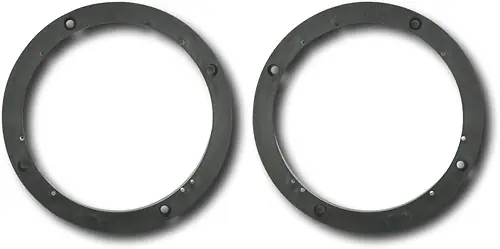 Front. Metra - 1/2" Vehicle Speaker Spacers (2-Pack) - Black.