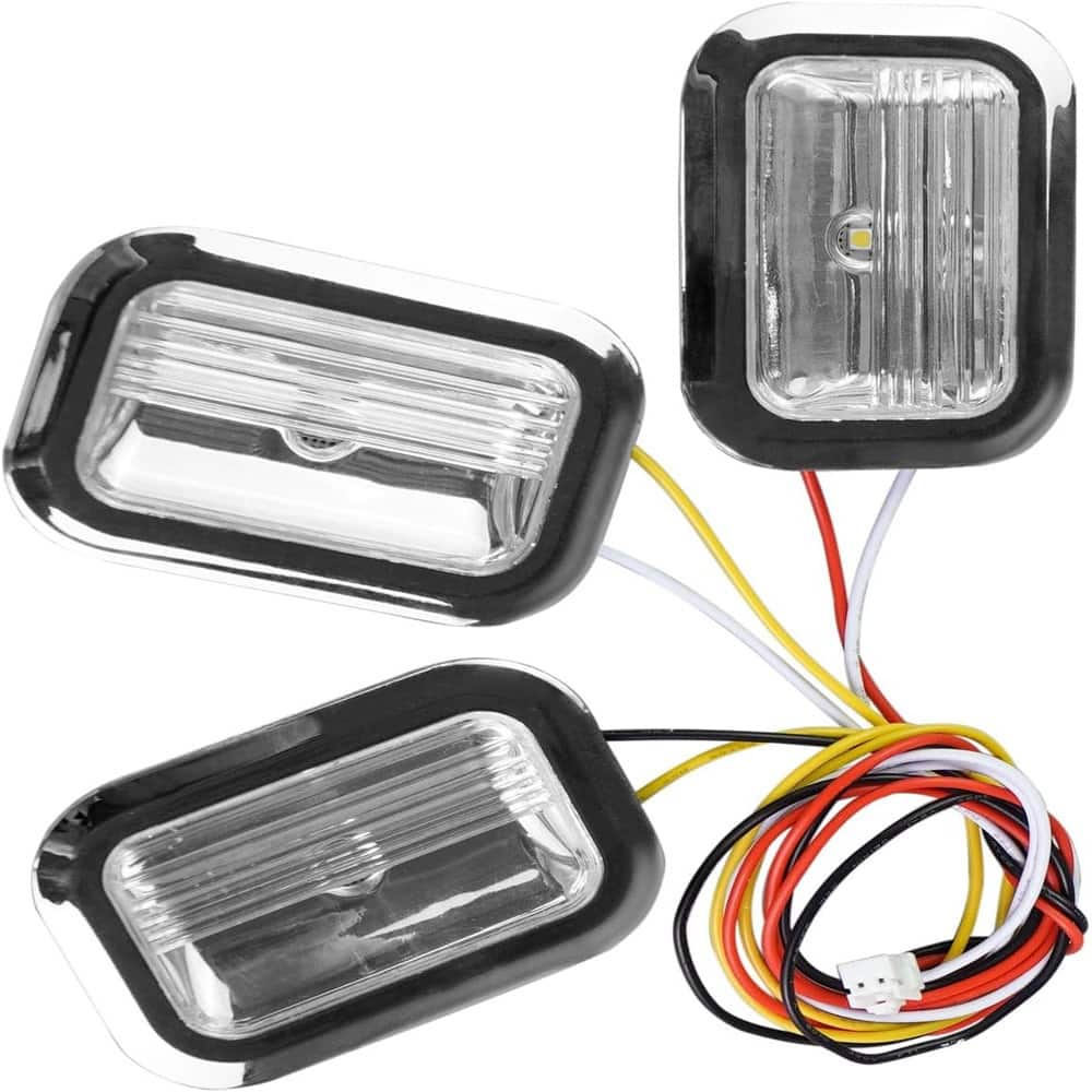 ACJPR - Refrigerator LED Light Module with Chrome Bezel for Whirlpool/KitchenAid
