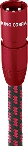 Front Standard. AudioQuest - King Cobra 9.8' Stereo Audio XLR Cable - Black/Red.