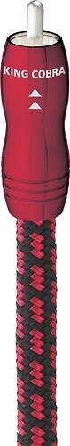 Front Standard. AudioQuest - King Cobra 9.8' RCA Cable (2-Pack) - Black/Red.