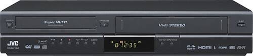 Front Standard. JVC - Refurbished Multiformat DVD-R/-RW/+R/+R DL/+RW Recorder/VCR Combo.