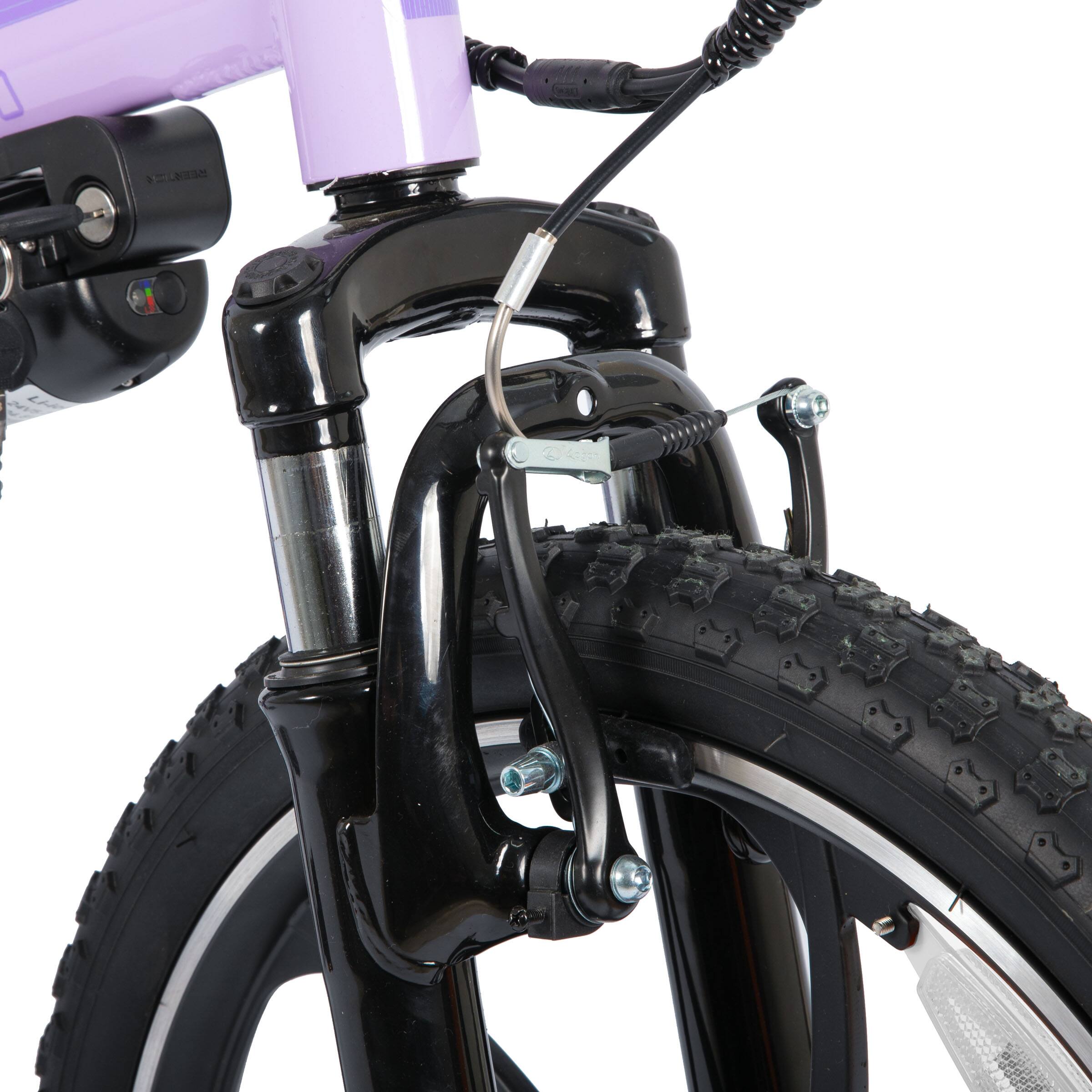Alt View 6. JOYSTAR - STARMOTO Electric Bike 250W, 20 Inch Ebike, 24V 5.2Ah Removable Battery, Commuter Electric Bicycle, 15.5 MPH, Purple - Purple.