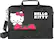 Front Standard. Hello Kitty - Laptop Case - Black.