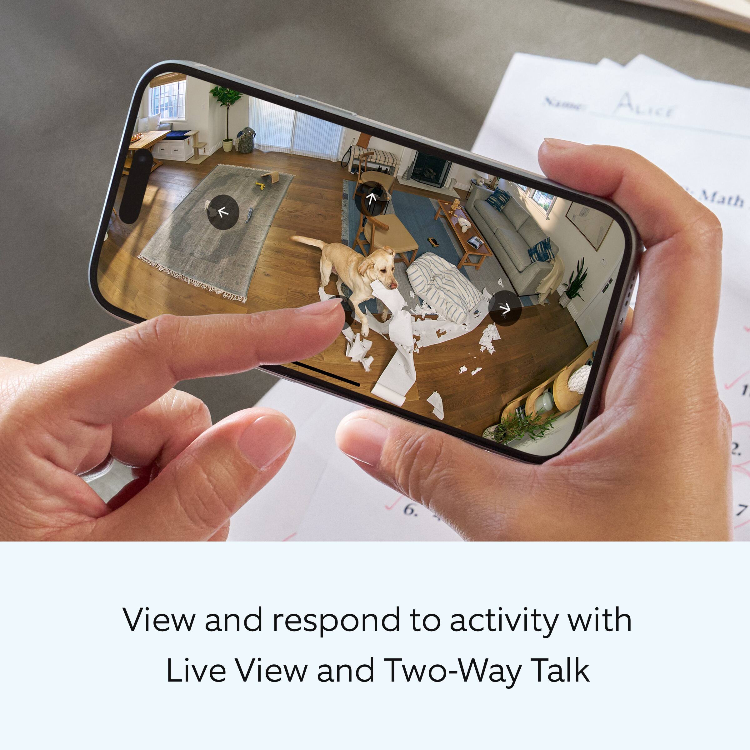 Alice Math Worksheet 1-2-6-7. View and respond to activity with Live View and Two-Way Talk.