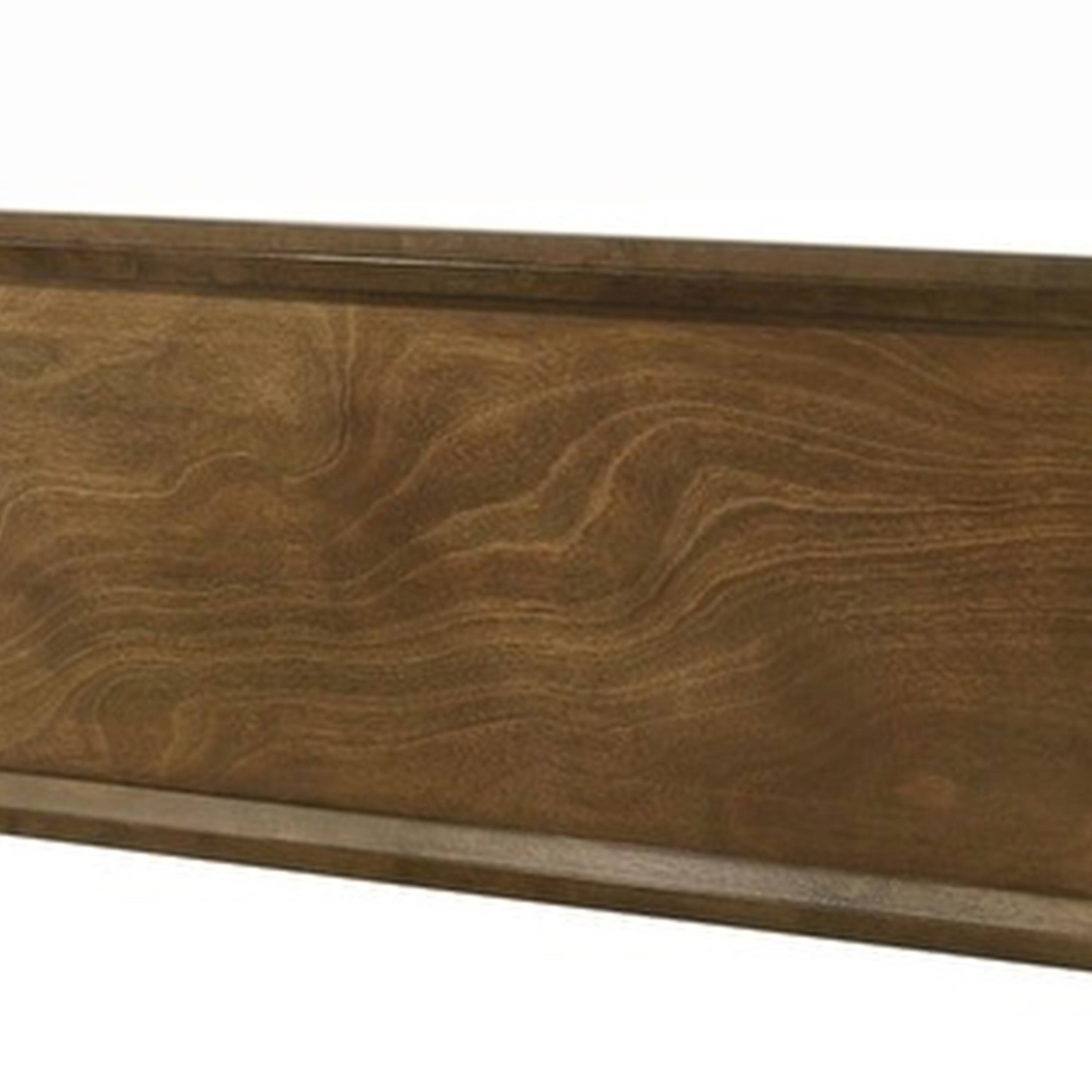 Alt View 1. Manhattan Lane - Rouk Queen Size Bed w Panel Headboard, Walnut Brown Okume Veneer - Walnut Brown.