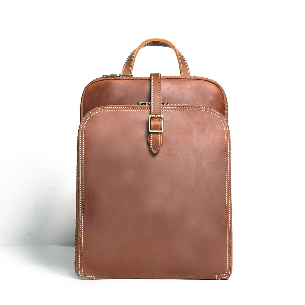 Steel Horse Leather - Sachi Leather Backpack | Small Women's Leather Backpack - Brown