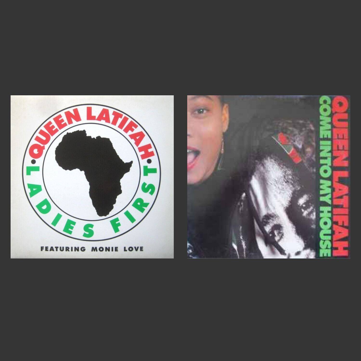 QUEEN LATIFAH  
LADIES FIRST  
FEATURING MONIE LOVE  

QUEEN LATIFAH  
COME INTO MY HOUSE