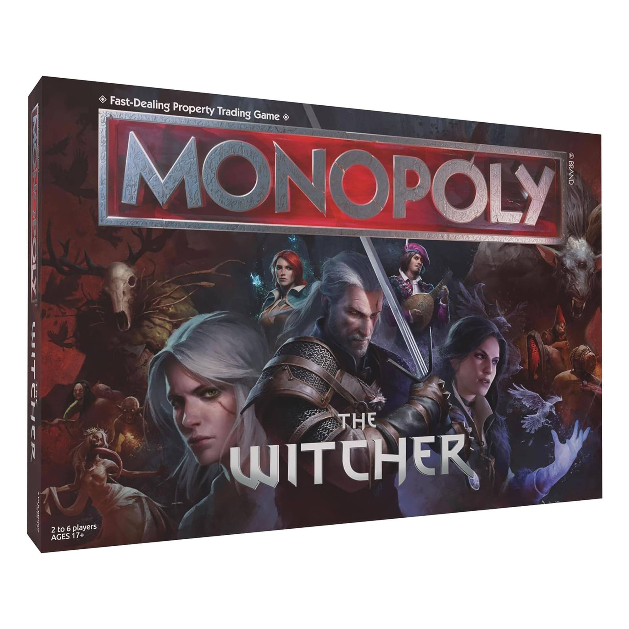 Fast-Dealing Property Trading Game  
MONOPOLY  
THE WITCHER  
2 to 6 players  
AGES 17+