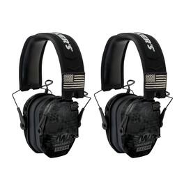 Walkers - Walker's Razor Slim Electronic Shooting Muffs Patriot Series (Camo) (2-Pack) - Black