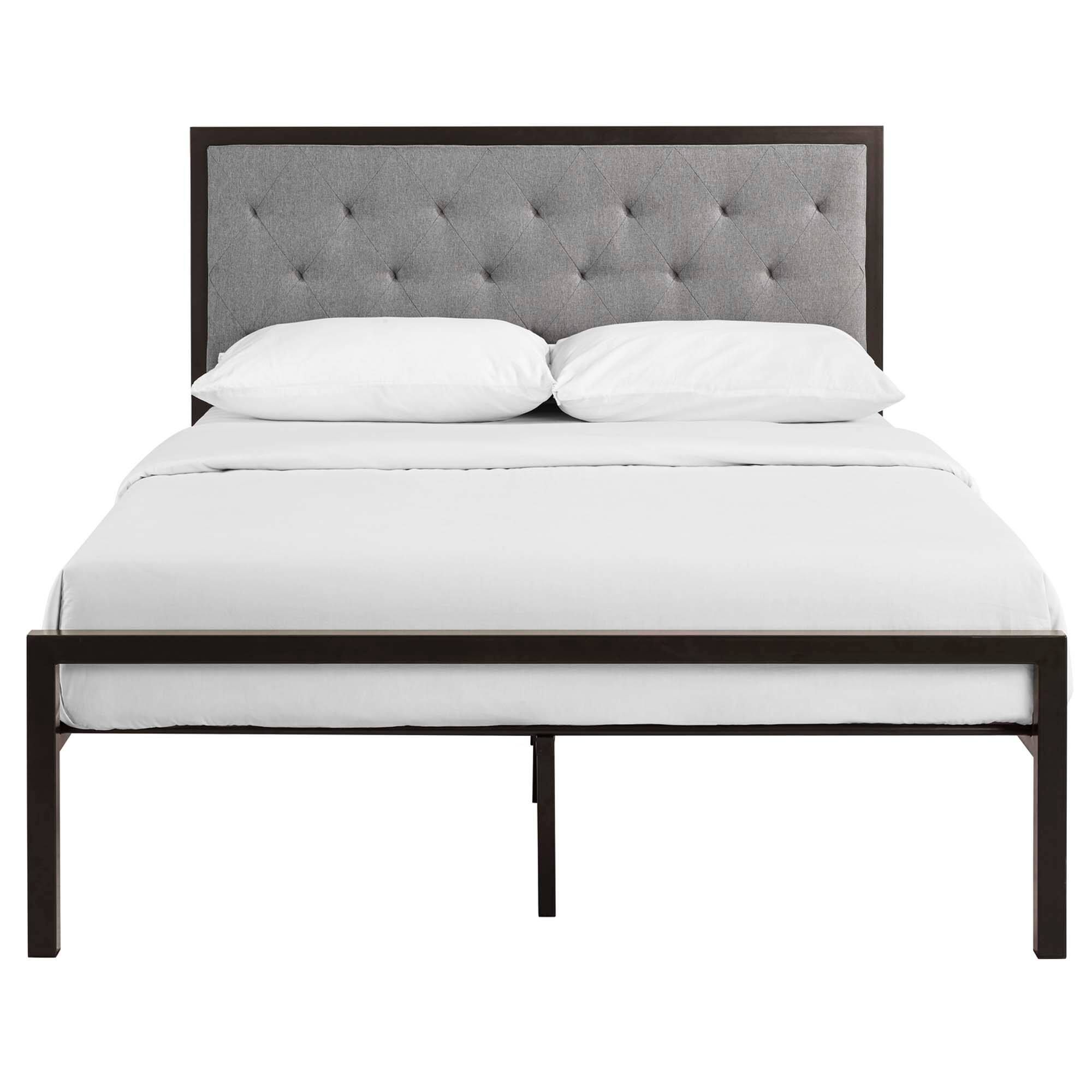 Alt View 1. Modway - Horizon Stainless Steel Twin Bed Frame - Silver.