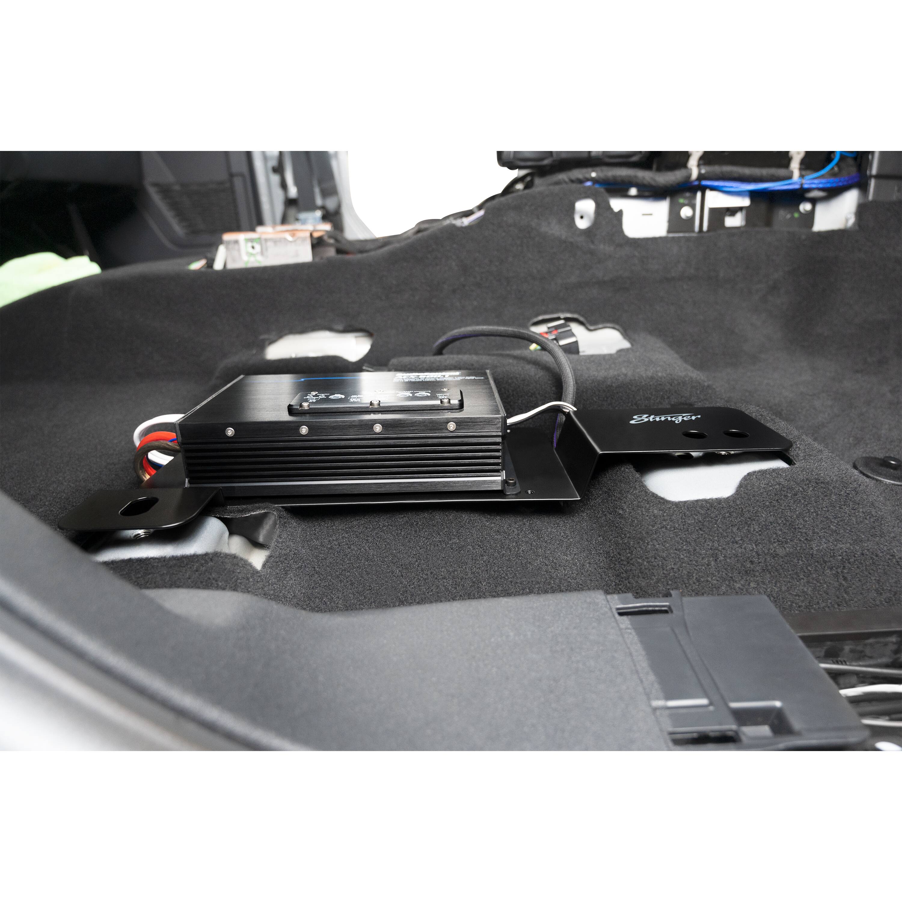 Alt View 13. Stinger - Passenger Side Under-Seat Amplifier Mounting Bracket for Select Ford Bronco Vehicles - Black.