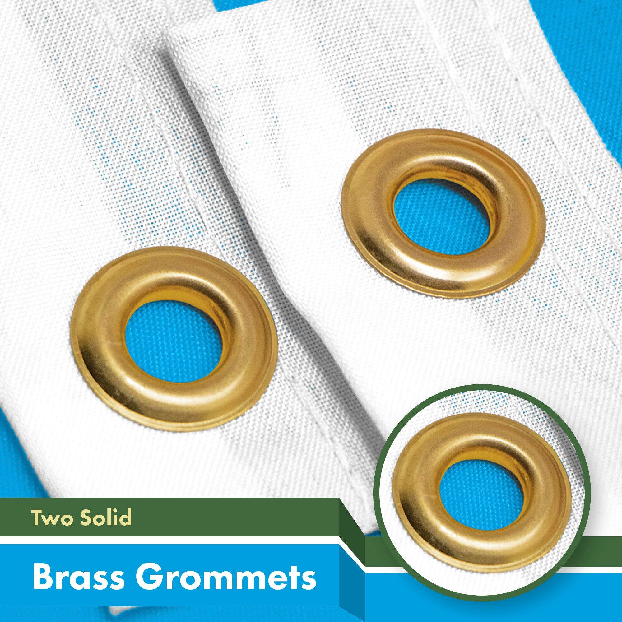 Two Solid Brass Grommets