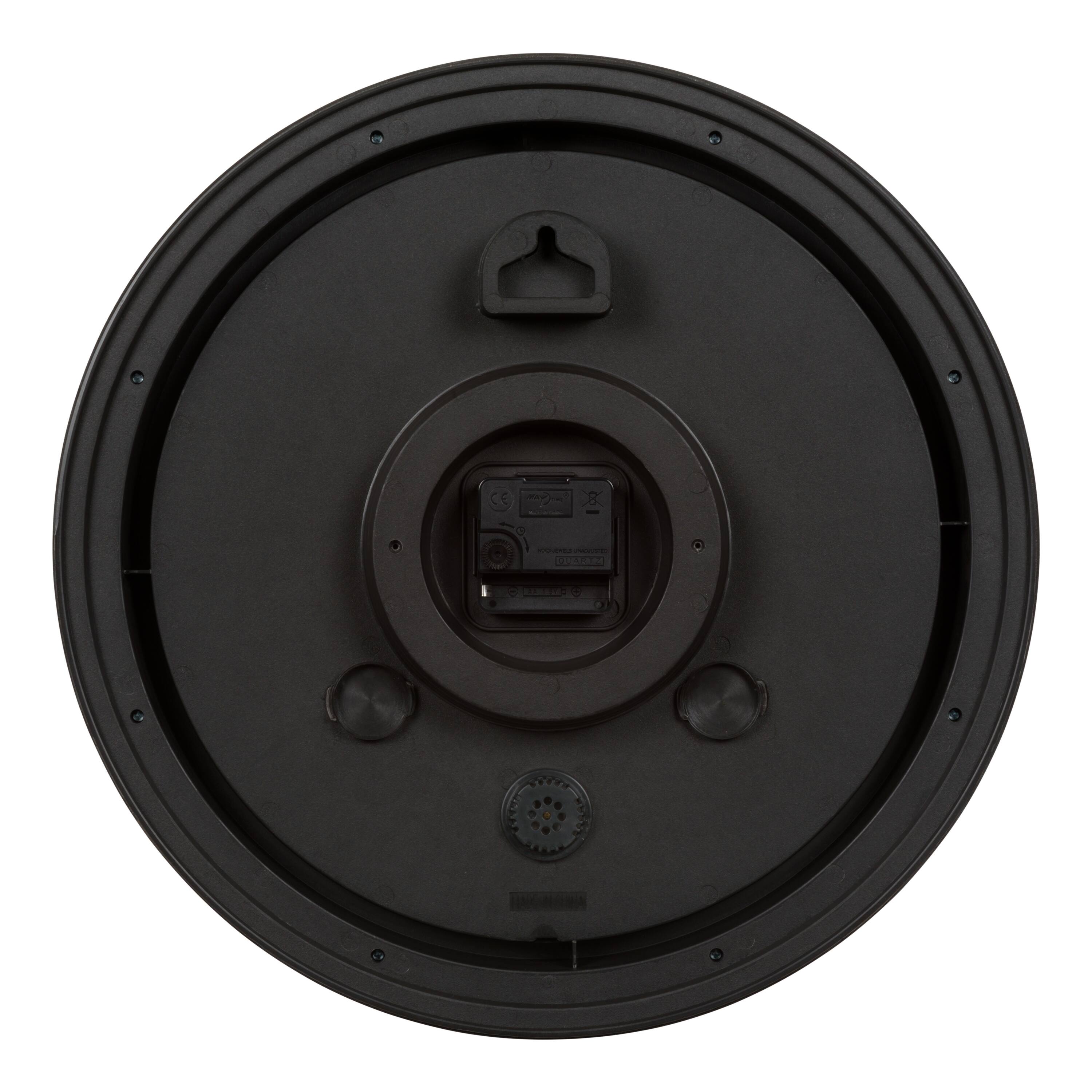 Back. La Crosse Technology - 15.75 Inch Margaritaville Changes in Latitudes Indoor/Outdoor Analog Quartz Wall Clock with Temperature - Multicolor/White.