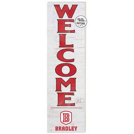 Jardine - Bradley Braves 10'' x 35'' Indoor/Outdoor Welcome Sign - White