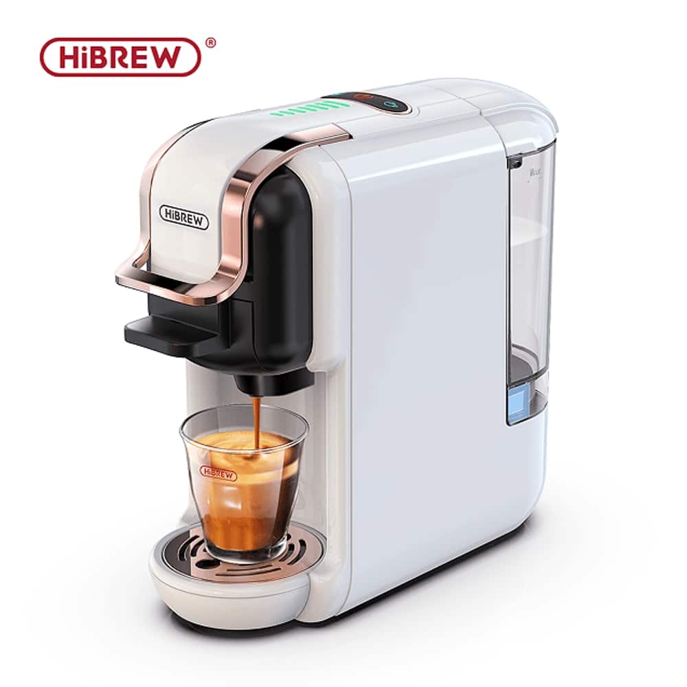 Plum Chef - 5-in-1 Espresso Machine 19 Bar Automatic Capsule Coffee Maker Hot Cold Extract 600ml Tank - Black