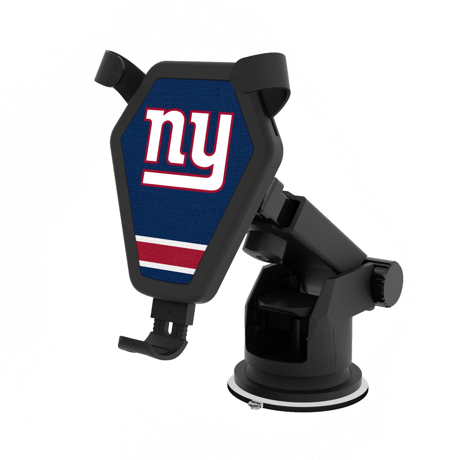 Front. Keyscaper - New York Giants Stripe Design Wireless Car Charger - Multicolor.