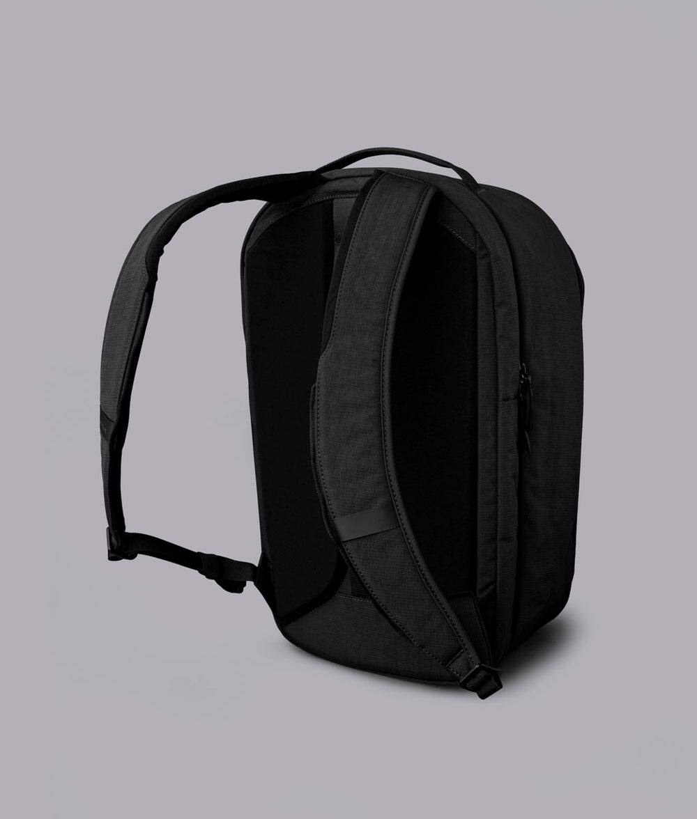 Back. ALPAKA - Metro Backpack Pro 24L Business Travel Backpack for 16-Inch Laptop with Luggage Pass-Through - Weather-Resistant - Black Axoflux 400D Ripstop Nylon.