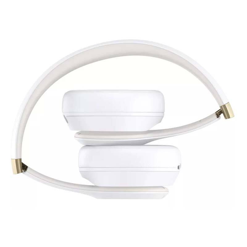 Back. Beats - Beats Solo 4 Bluetooth Wireless On-Ear Headphones - Warm White - MC2M4LL/A - White & Gold.