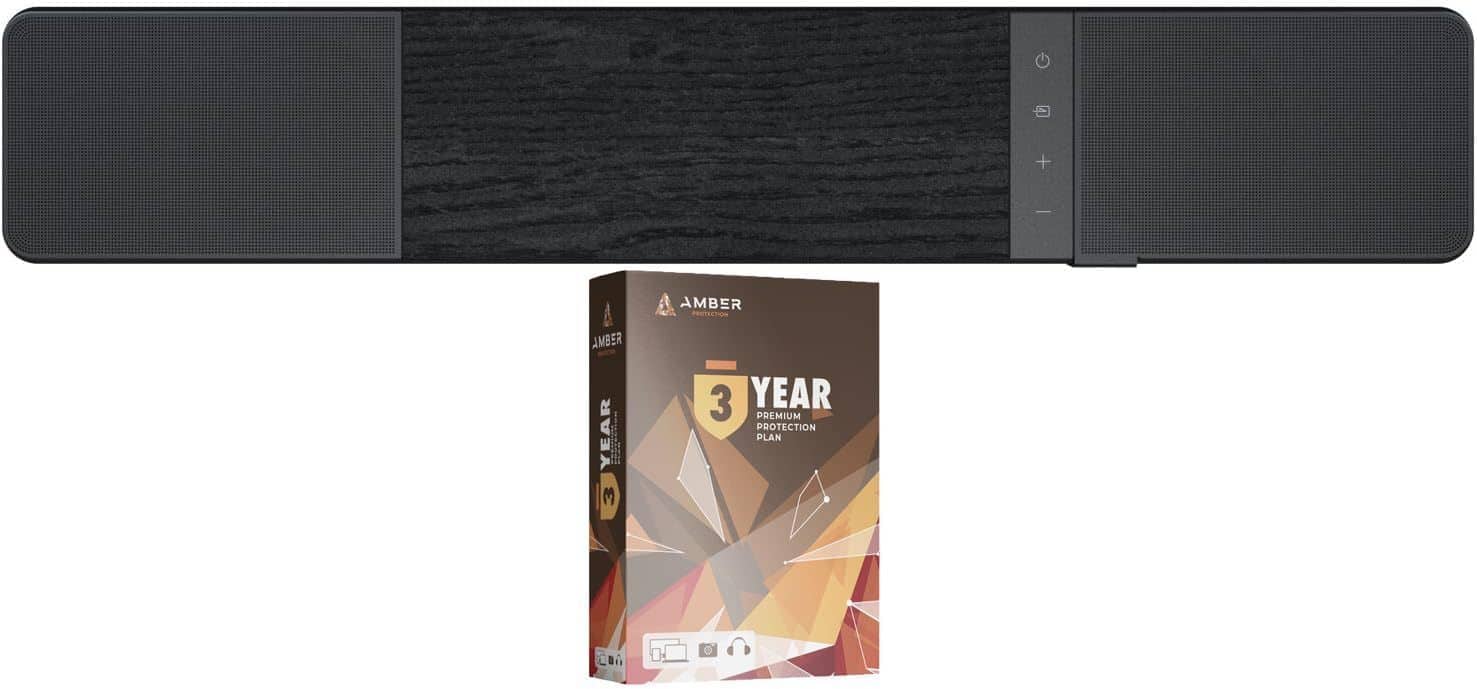 Klipsch - FLEXUS-100-SOUNDBAR 2.1 Sound System Soundbar with 3 Year Amber Protection Plan (2024) - Black