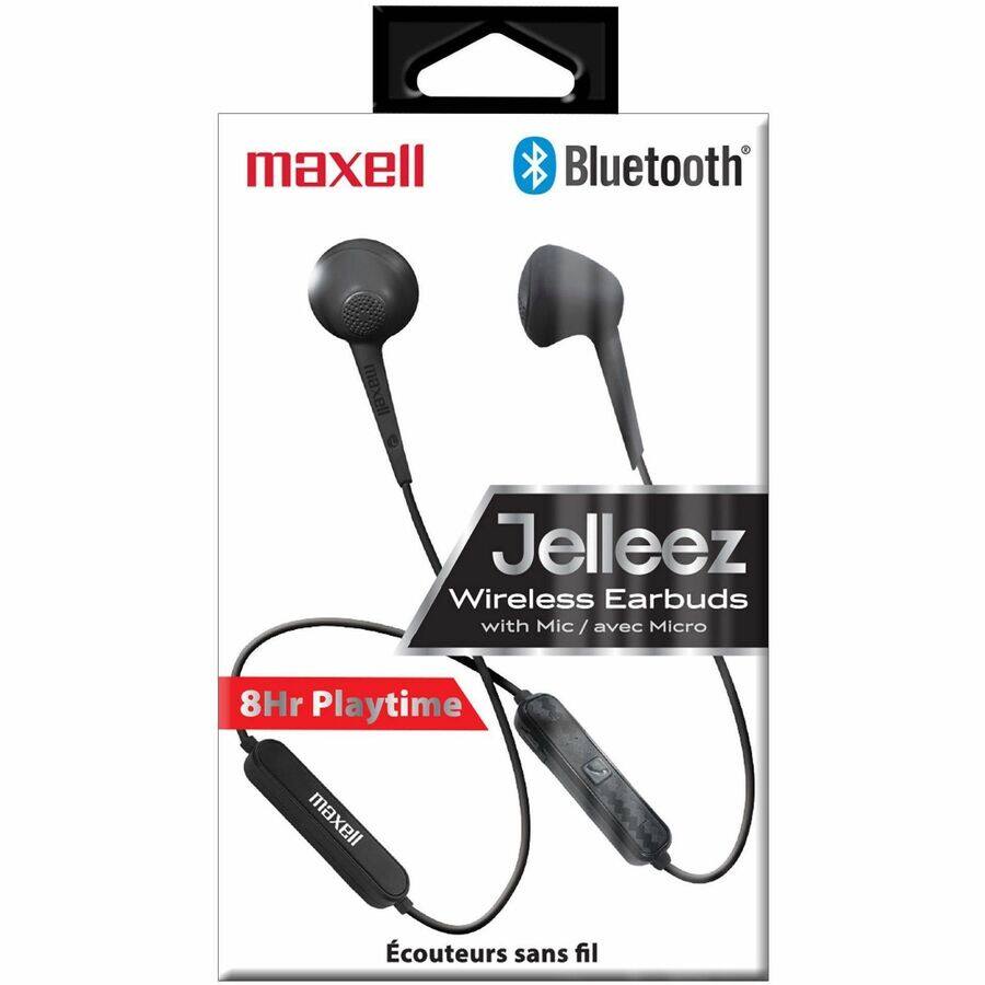 maxell Bluetooth Jelleez Wireless Earbuds with Mic / avec Micro 8Hr Playtime maxell L écouteurs sans fil
