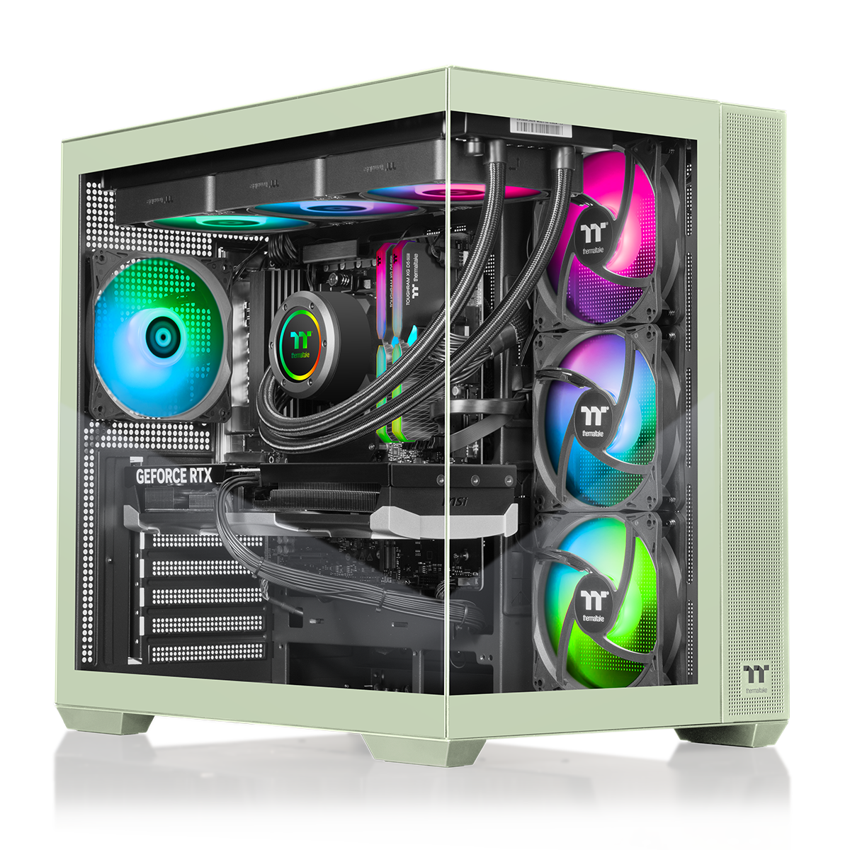 Thermaltake LCGS View 9870M 380 Gaming Desktop AMD Ryzen 7