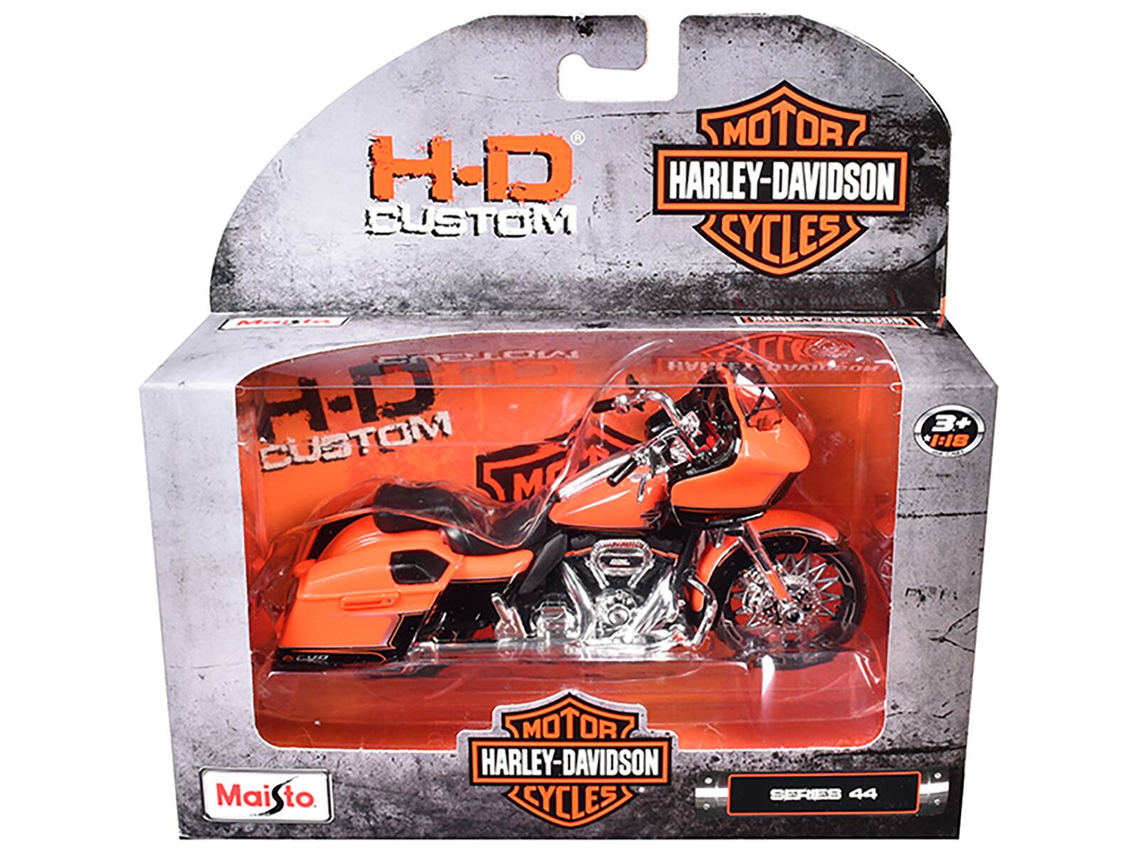 MOTOR H-D HARLEY-DAVIDSON CUSTOM CYCLES  
Malin RO MDTOUO re HVSCEX QVA AP CUSTOM 1:18 3+ M GVP  
MaiS to MOTOR HARLEY-DAVIDSON CYCLES SERIES 44